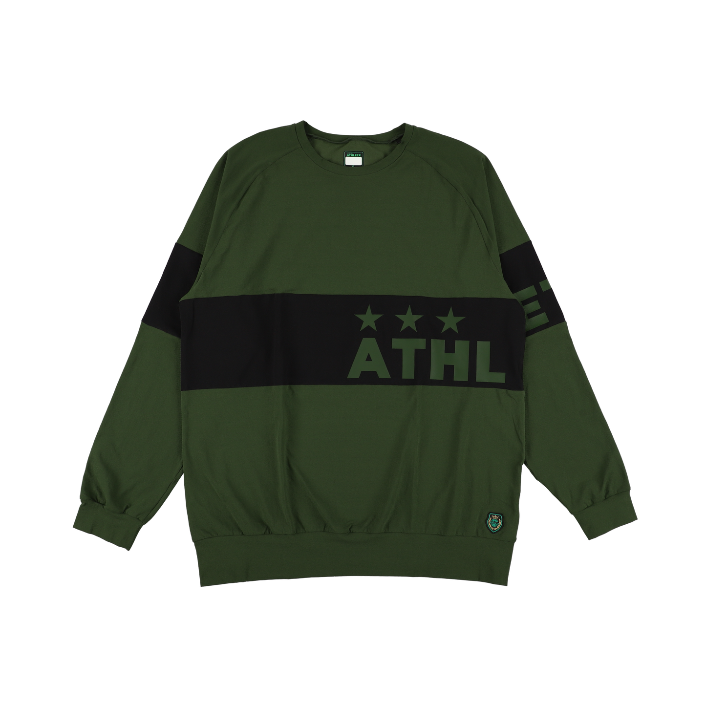 アスレタパネル切替えクルーシャツ(KHA)