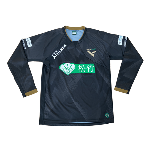 2026選手着用モデル アスレタオーセンティックプラクティスロングスリーブシャツ（BLK/GLD）