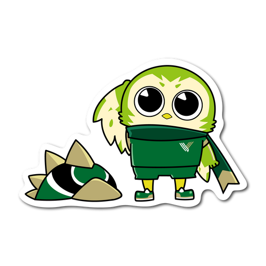 リヴェルンステッカー（帽子落ちてるよ）